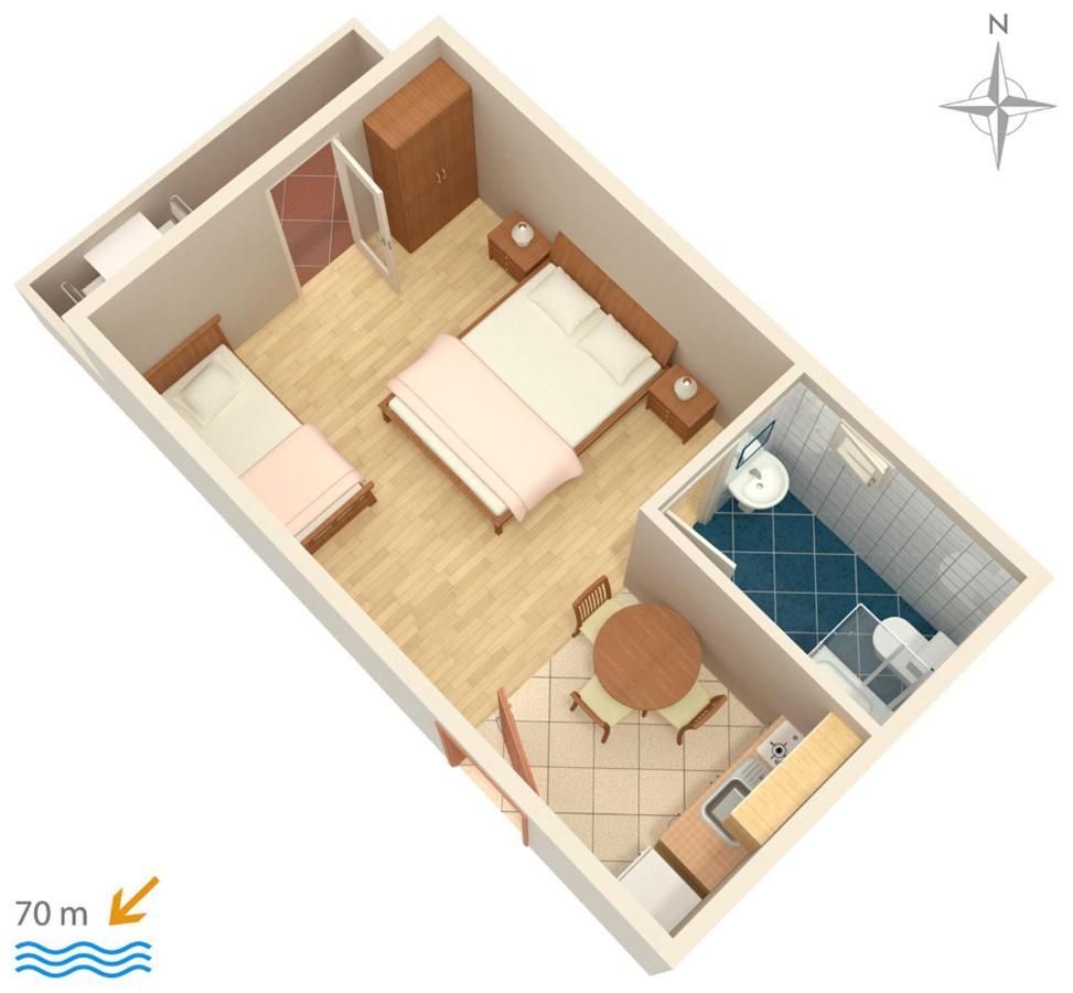Apartments By The Sea Mandre, Pag - 3084 コラン エクステリア 写真